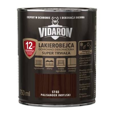 Lakierobejca Super Trwała palisander indyjski ST03 0,75 l VIDARON