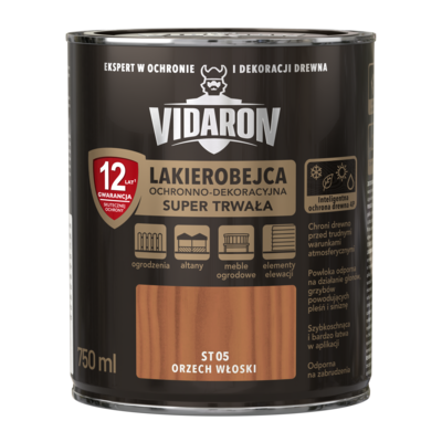 Lakierobejca Super Trwała orzech włoski ST05 0,75 l VIDARON