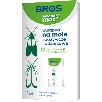 Pułapka na mole spożywcze i odzieżowe 1 sztuka Zielona Moc Bros