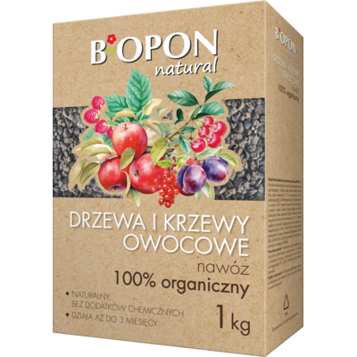 Nawóz do drzew i krzewów owocowych 100% organiczny BOPON Natural
