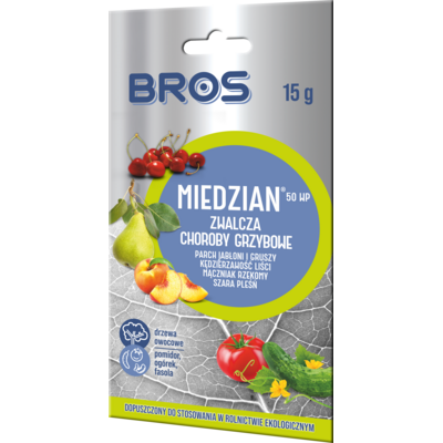 Środek grzybobójczy Miedzian 50WP 15 g BROS