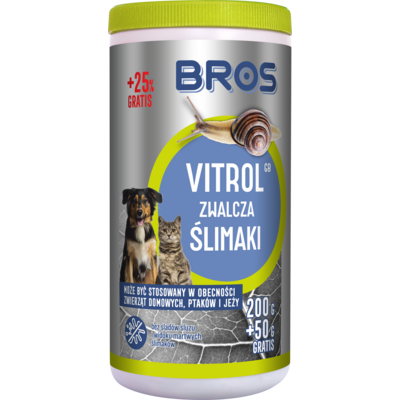 Vitrol GB na ślimaki 200 g + 50 g gratis BROS