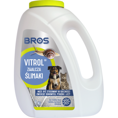 Środek szkodnikobójczy Vitrol GB na ślimaki 1 kg BROS