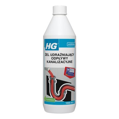 Żel udrażniający odpływy kanalizacyjne 1000 ml HG