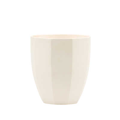 Doniczka ceramiczna z podstawką dwnunastokąt 15 x 16 cm czarny połysk symbol 1050