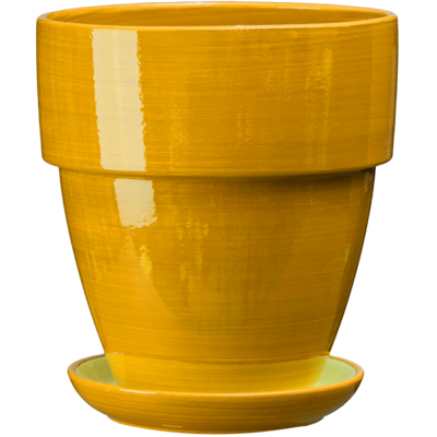 Doniczka ceramiczna z podstawką tina 14 x 13 cm granatowy połysk symbol 016