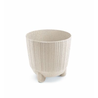 Doniczka Ryfo N Eco Wood 17 cm biały