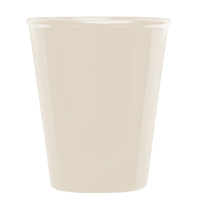 Doniczka ceramiczna z podstawką irma krem 21,5 x 18 cm