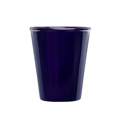 Doniczka ceramiczna z podstawką irma granatowy 21,5 x 18 cm