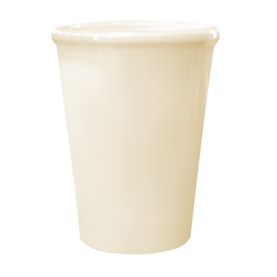Doniczka ceramiczna z podstawką palma (palmowa) krem 24 cm