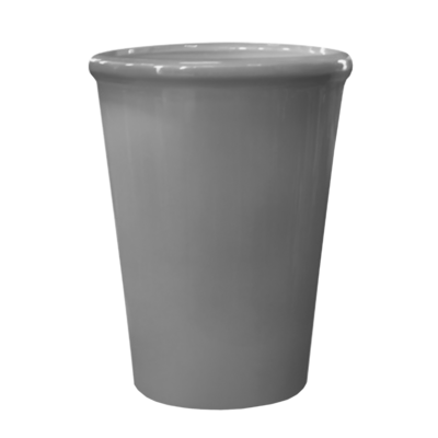 Doniczka ceramiczna z podstawką palma (palmowa) szary 20 cm