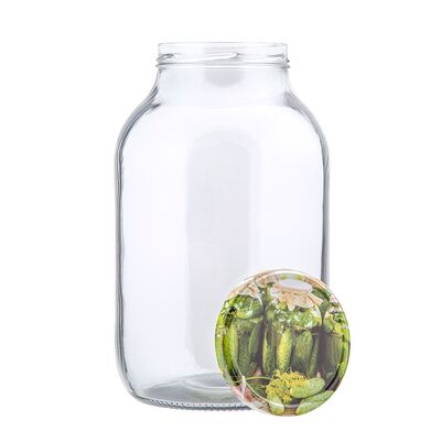 Słoik z zakrętką Ogórek 27,5 cm 4 l