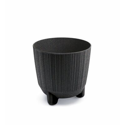 Doniczka Ryfo N Eco Wood 14,5 cm kawa ciemnobrązowy