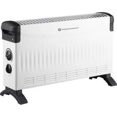 Grzejnik konwektorowy z nadmuchem 2000 W 51,5 x 17 x 32,6 cm biały