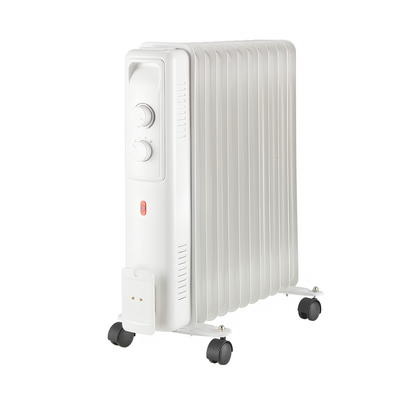 Grzejnik olejowy z termostatem 7 żeber 1500 W biały