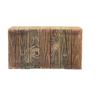 Palisada betonowa 40 x 25 x 4,5 cm brązowy