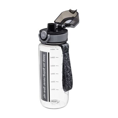 Butelka sportowa TRITAN 750 ml szaro-czarny