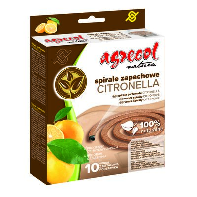 Spirala zapachowa Citronella 10 sztuk Agrecol Natura
