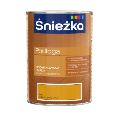 Farba emaliowa ftalowa Podłoga orzech jasny 0,8 l Śnieżka