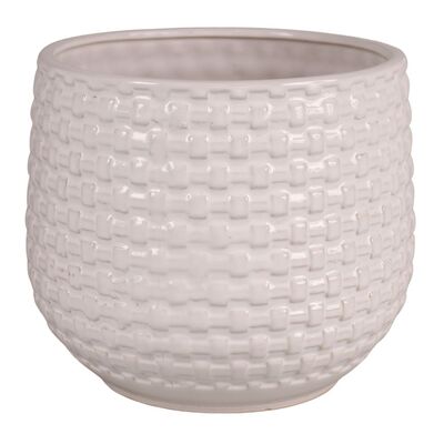 Osłonka szkliwiona 19 cm biały