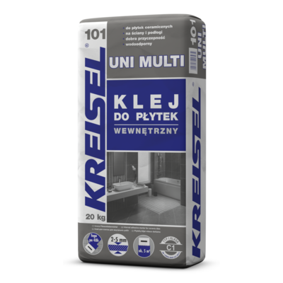 Klej do płytek Uni Multi 101 wewnętrzny 20 kg KREISEL