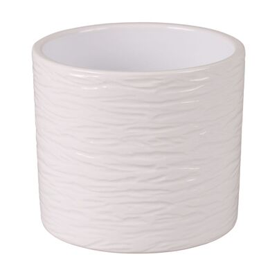 Osłonka cylinder 17 cm gravur biały