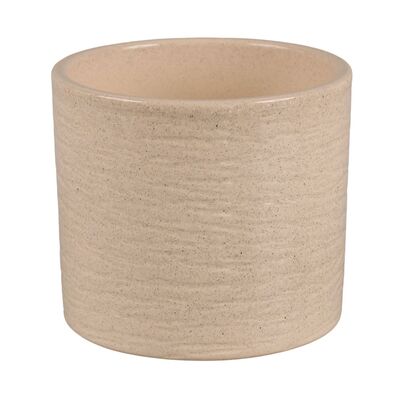 Osłonka cylinder Gravur 13,5 cm kamienny beżowy