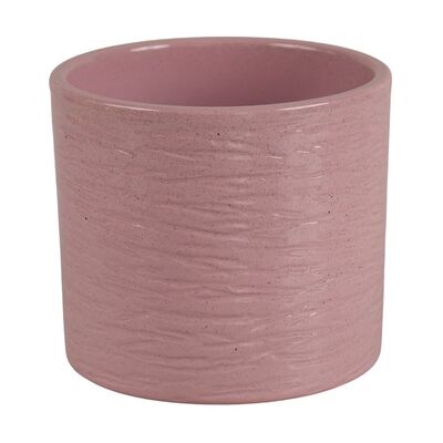 Osłonka cylinder Gravur 15 cm kamienny różowy