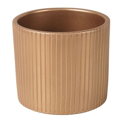 Osłonka cylinder Verical 15 cm złoty