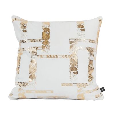 Poszewka King of Chic 45 x 45 cm czarno-złoty