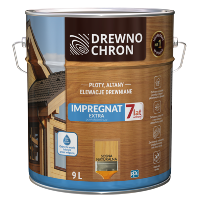 Impregnat EXTRA powłokotwórczy sosna naturalna 9 l Drewnochron