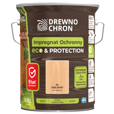 Impregnat ochronny ECOPROTECTION dąb jasny 4,5 l Drewnochron