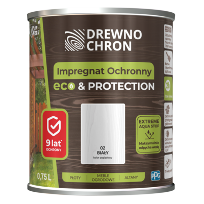 Impregnat ochronny ECOPROTECTION biały 0,75 l Drewnochron