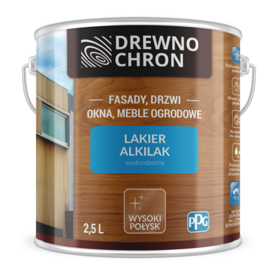 Lakier Alkilak połysk 2,5 l Drewnochron