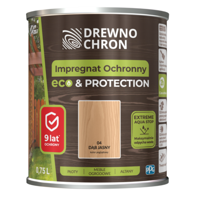 Impregnat ochronny ECOPROTECTION dąb jasny 0,75 l Drewnochron