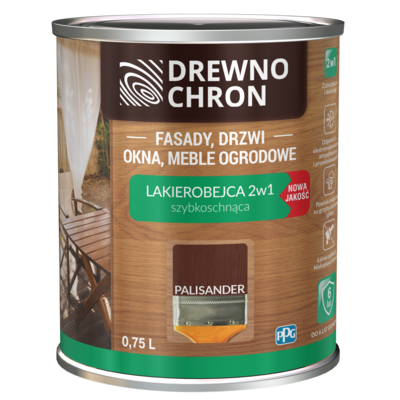 Lakierobejca 2w1 palisander 0,75 l Drewnochron