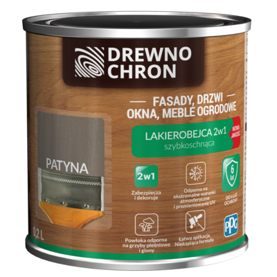 Lakierobejca 2w1 patyna 0,2 l Drewnochron