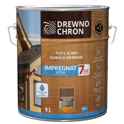 Impregnat EXTRA powłokotwórczy palisander średni 9 l Drewnochron