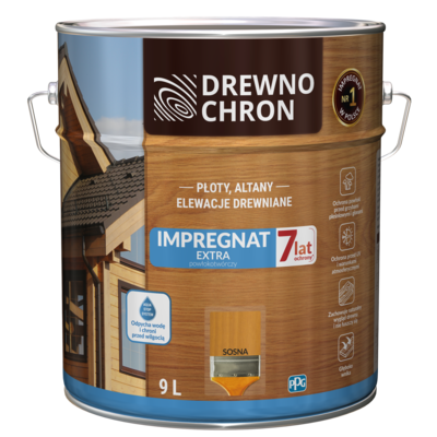 Impregnat EXTRA powłokotwórczy sosna 9 l Drewnochron