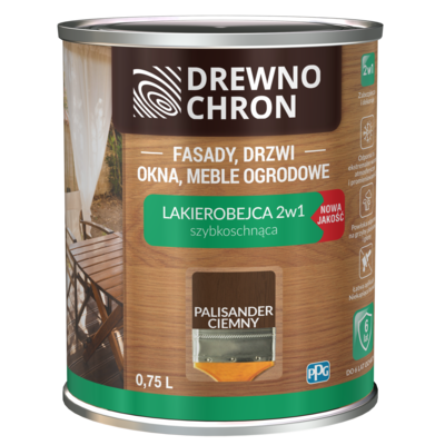 Lakierobejca 2w1 palisander ciemny 0,75 l Drewnochron