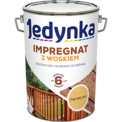 Impregnat do drewna z woskiem Dąb Bielony 5 l Jedynka