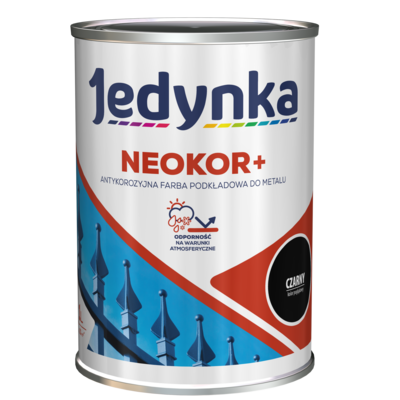 Farba antykorozyjna Neokor+ czarny 1 l Jedynka