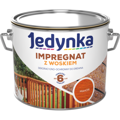 Impregnat do drewna z woskiem Mahoń 2,5 l Jedynka
