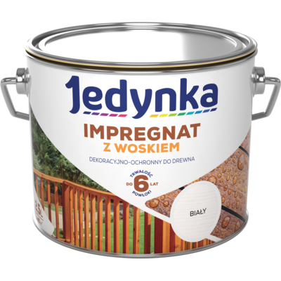 Impregnat do drewna z woskiem Biały 2,5 l Jedynka