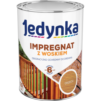 Impregnat do drewna z woskiem Orzech 0,9 l Jedynka