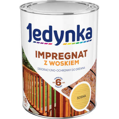 Impregnat do drewna z woskiem Sosna 0,9 l Jedynka