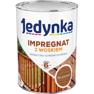 Impregnat do drewna z woskiem Palisander 0,9 l Jedynka