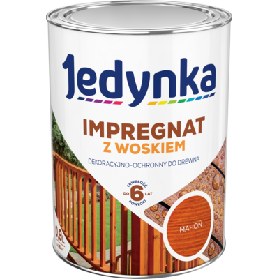 Impregnat do drewna z woskiem Mahoń 0,9 l Jedynka