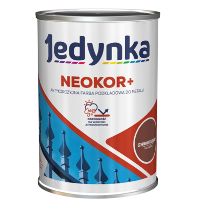 Farba antykorozyjna Neokor+ czerwony tlenkowy 1 l Jedynka