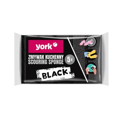 Zmywak kuchenny Maxi Black 5 sztuk